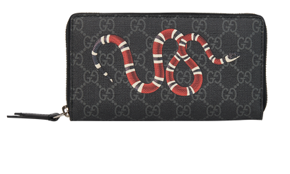 Gucci GG Kingsnake Zipped Wallet, front view